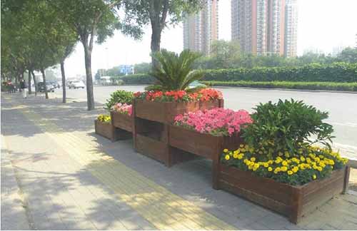 仿木隔离花箱